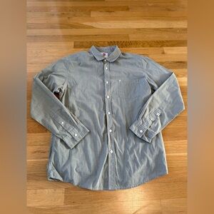 Quiksilver Men’s Long Sleeve Button Down Shirt Sage Size Medium Regular Fit